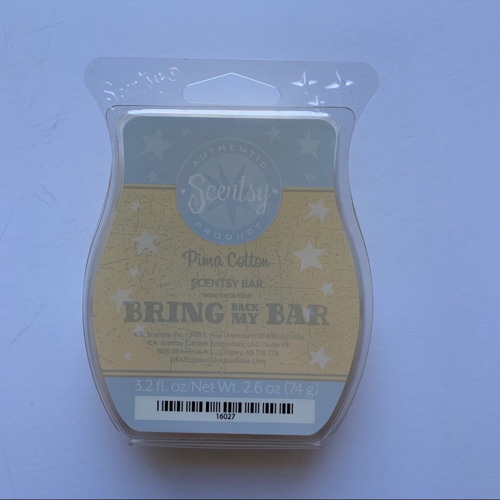 Pima Cotton Scensty Wax Bar NEW
